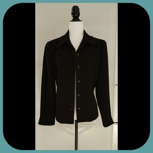 PIERRE CARDIN || Black 6-Button Blazer (SIZE 8)
